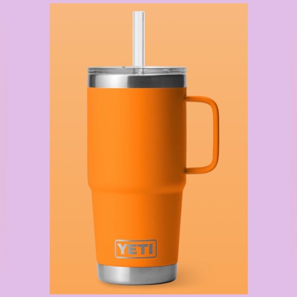 NWT YETI king crab orange RAMBLER 25oz
739 ML STRAW MUG
WITH STRAW LID - Picture 12 of 12